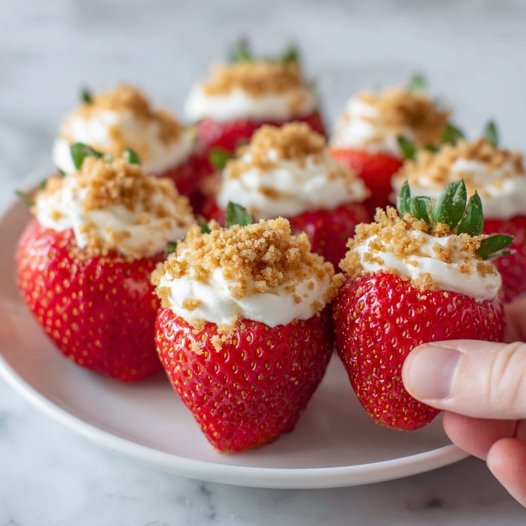 Cheesecake Stuffed Strawberries Recipe - Recipe Image