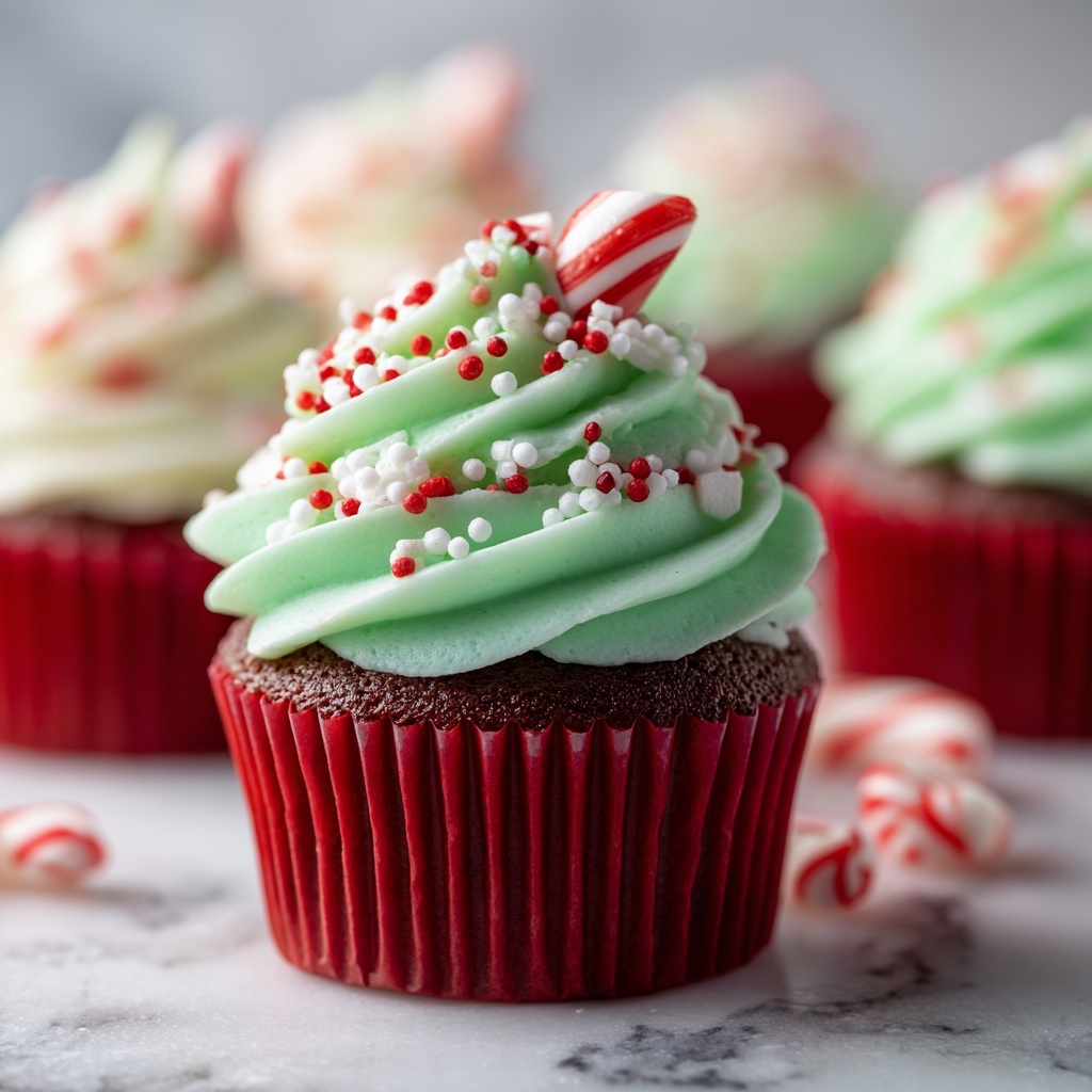 Easy Christmas Cupcakes Recipe - Recipe Image