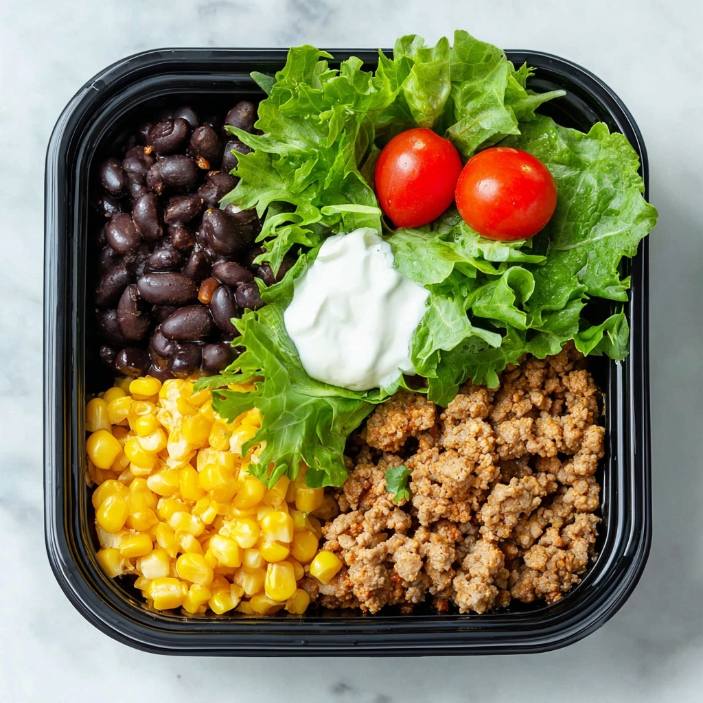 Taco Salad Meal Prep Bowls Recipe - Recipe Image