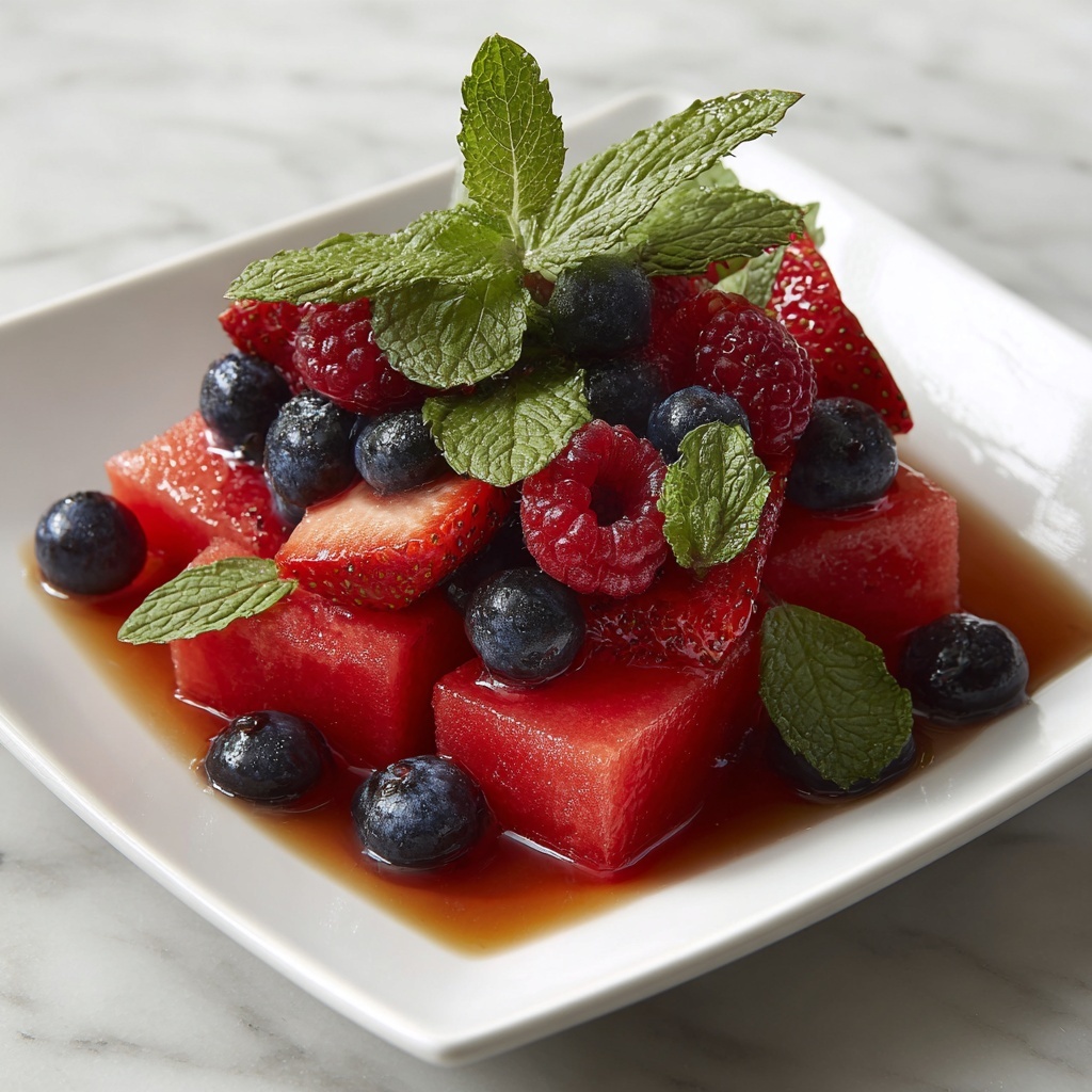 Watermelon Berry Fruit Salad Recipe - Recipe Image