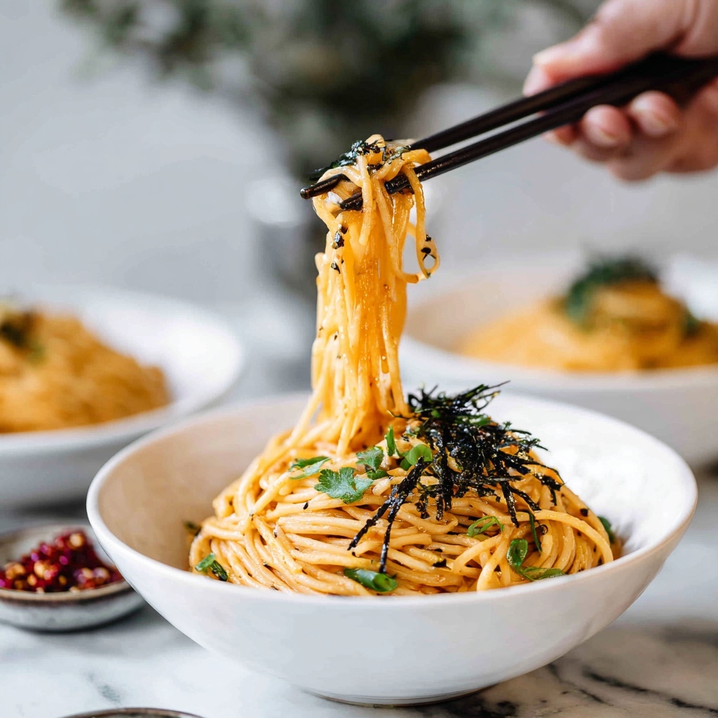 Creamy Mentaiko Pasta: A Flavor Explosion in 15 Minutes Recipe - Recipe Image