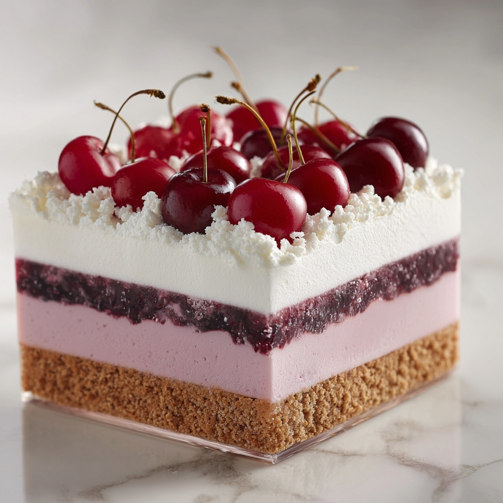 Cherry Delight Cheesecake Bars Recipe - Recipe Image