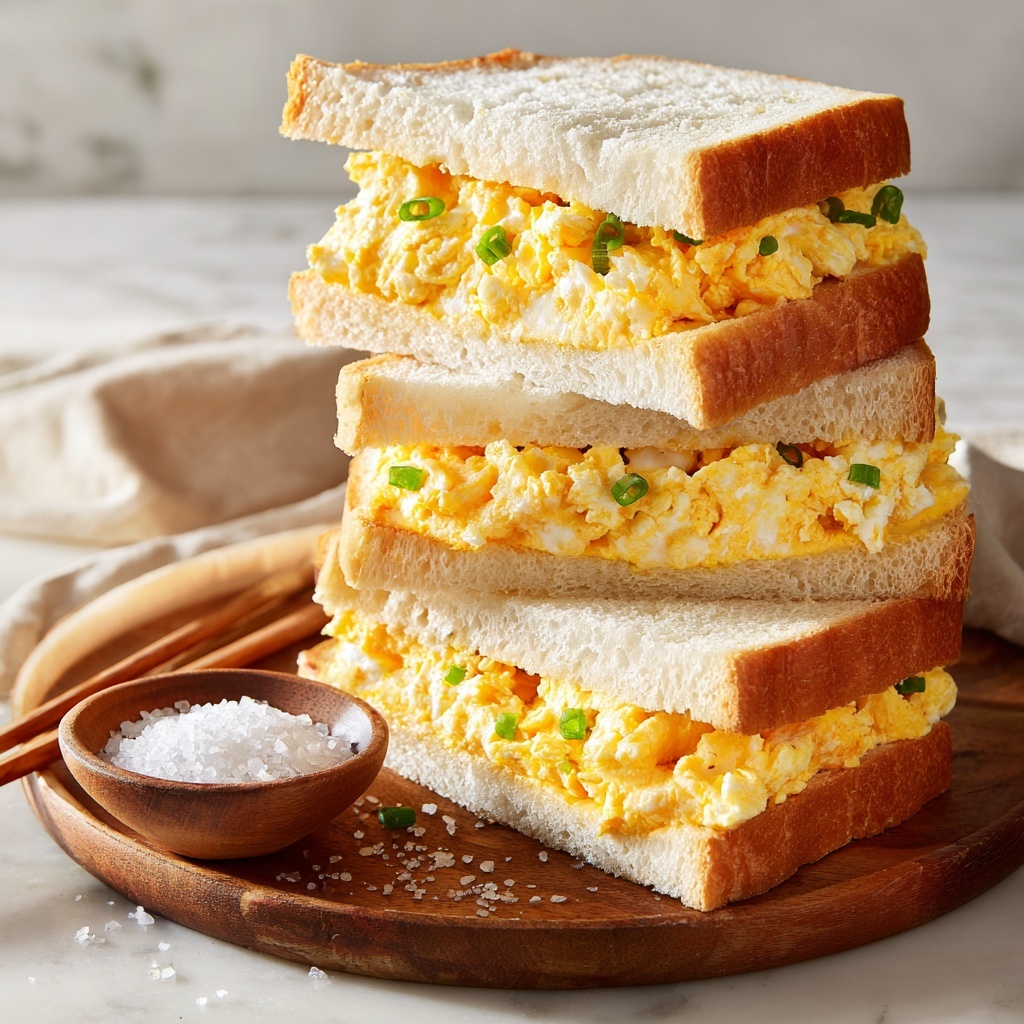 Japanese Egg Sandwich for a Quick and Delicious Lunch Recipe - Recipe Image