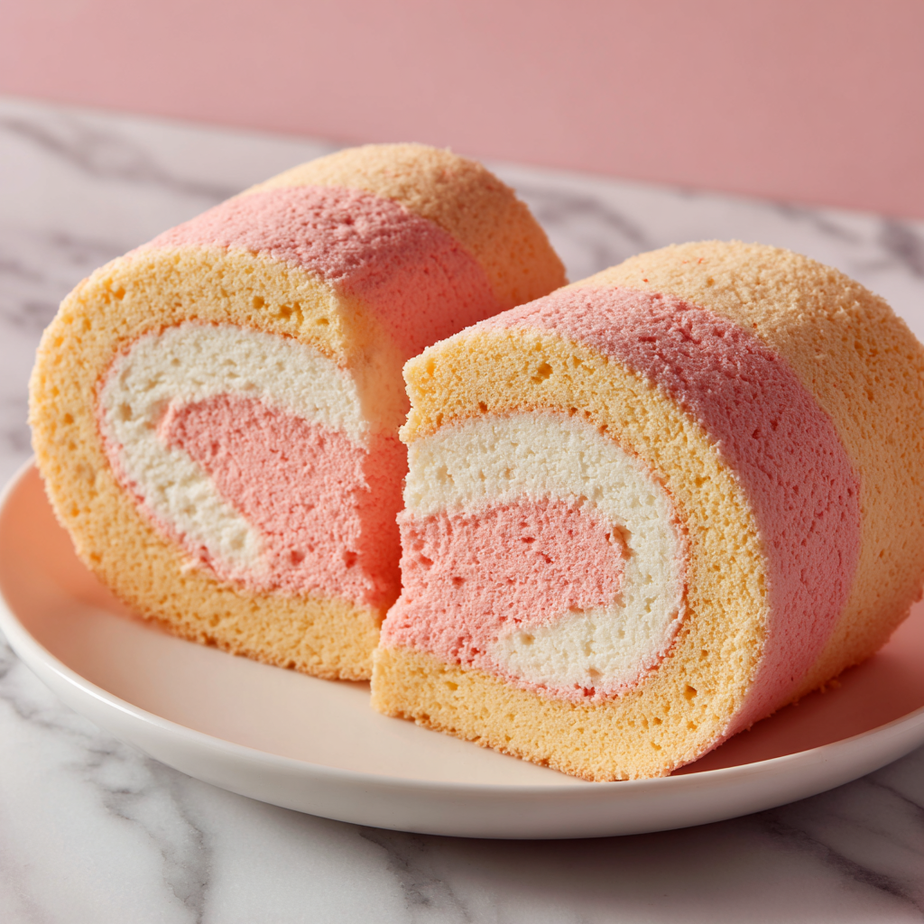 Fluffy Cotton Candy Roll: A Fun and Sweet Twist on Classic Cake Recipe - Recipe Image