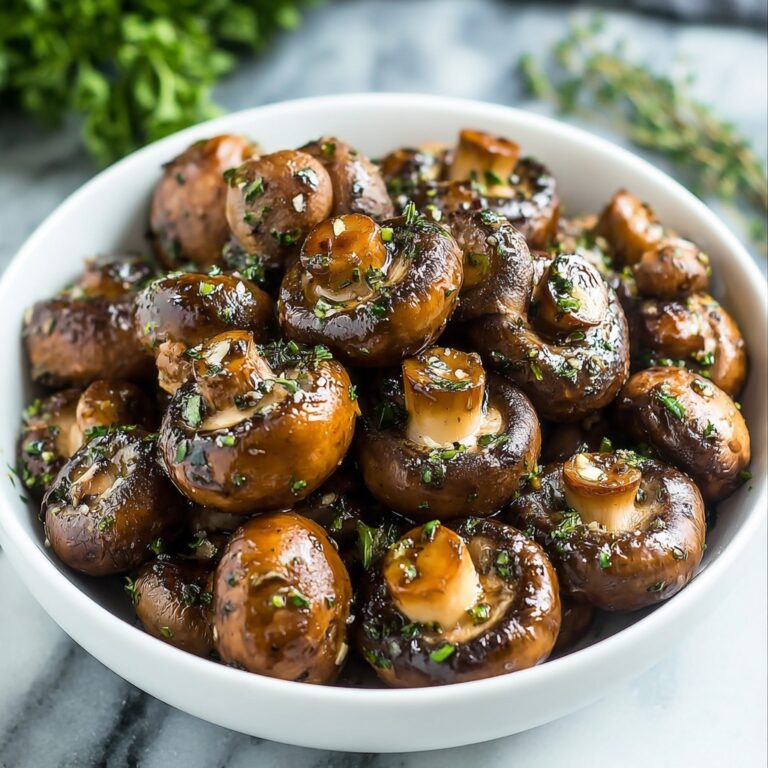 Savory Roasted Mushrooms with Garlic, Balsamic, and Thyme Recipe