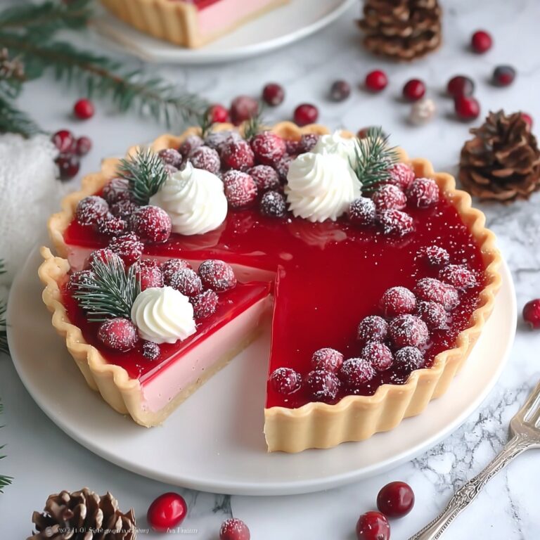 Delicious Cranberry Custard Pie to Brighten Your Dessert Table Recipe