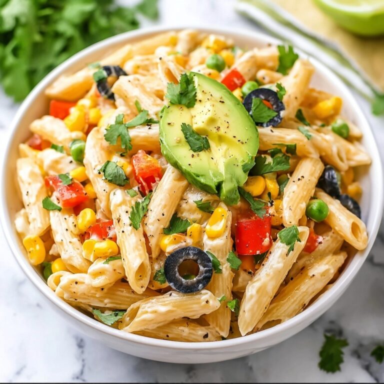 Irresistible Southwest Pasta Salad with Spicy Garlic Dressing Recipe