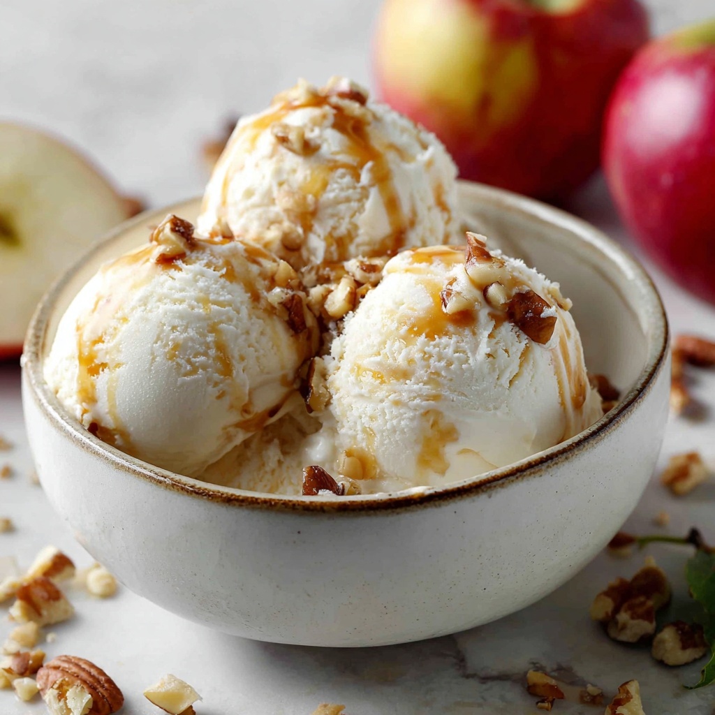 Creamy Homemade Apple Pie Ice Cream for Summer Bliss Recipe - Recipe Image