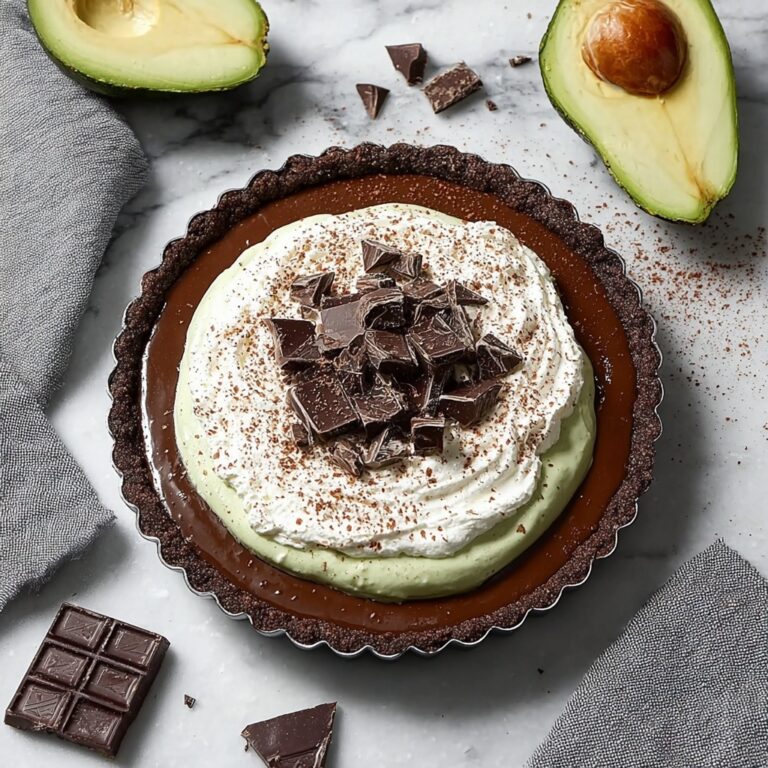Decadent Chocolate Avocado Pie That’s Guilt-Free Goodness Recipe