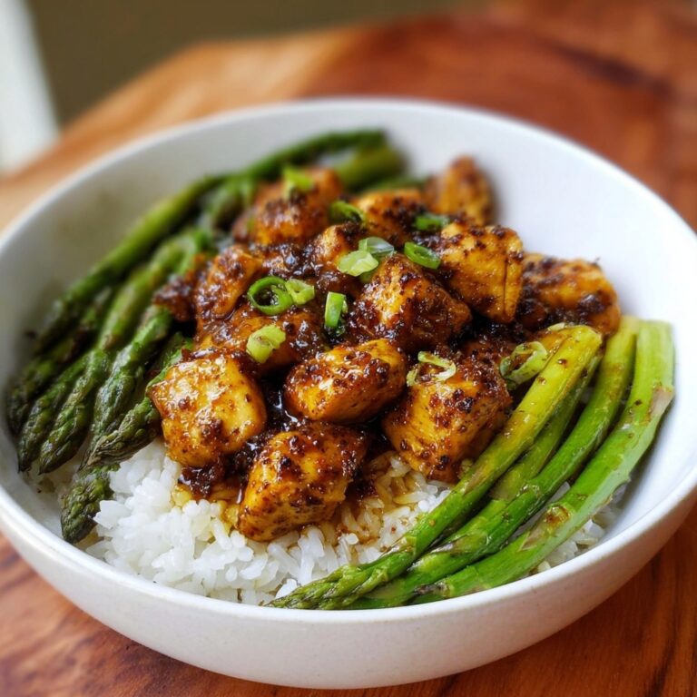 Savory Turmeric Black Pepper Chicken with Asparagus Recipe