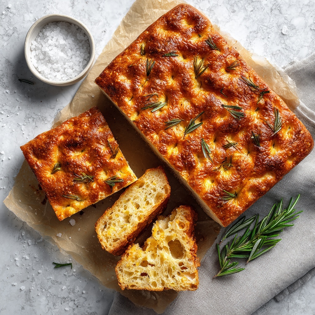 No-Knead Easy Herb Focaccia Recipe - Recipe Image