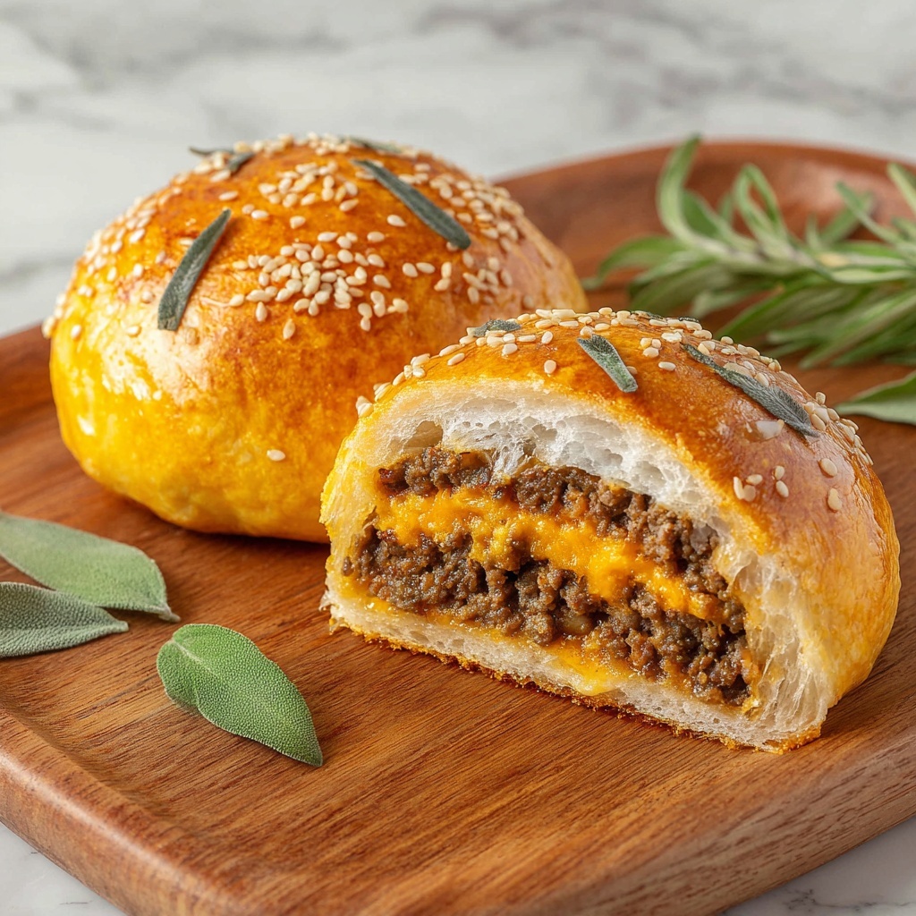 Garlic Butter Beef Cheeseburger Rollups Recipe - Recipe Image