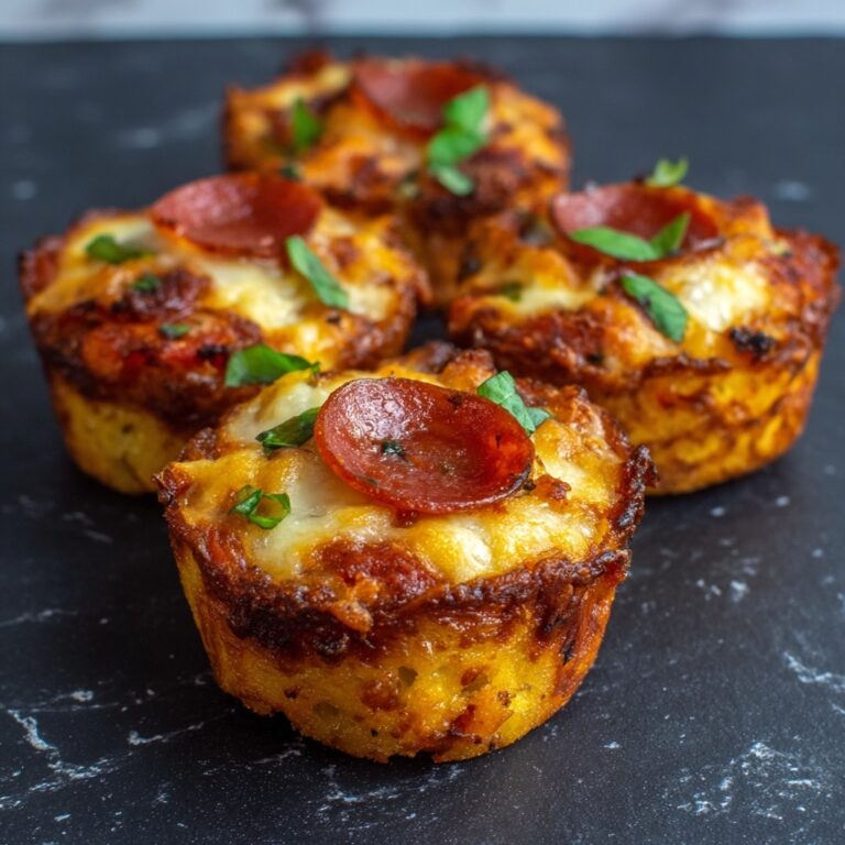 Savory Carnivore Pizza Muffins Recipe