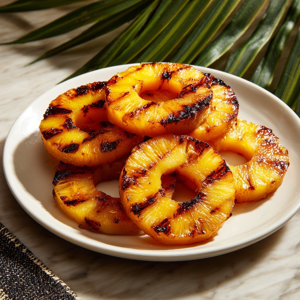 Grilled Pineapple Bliss with Caramelized Brown Sugar Delight Recipe - Recipe Image