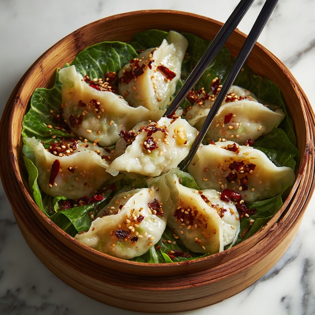 Savory Kanom Jeeb: Quick & Easy Thai Dumplings Delight Recipe - Recipe Image