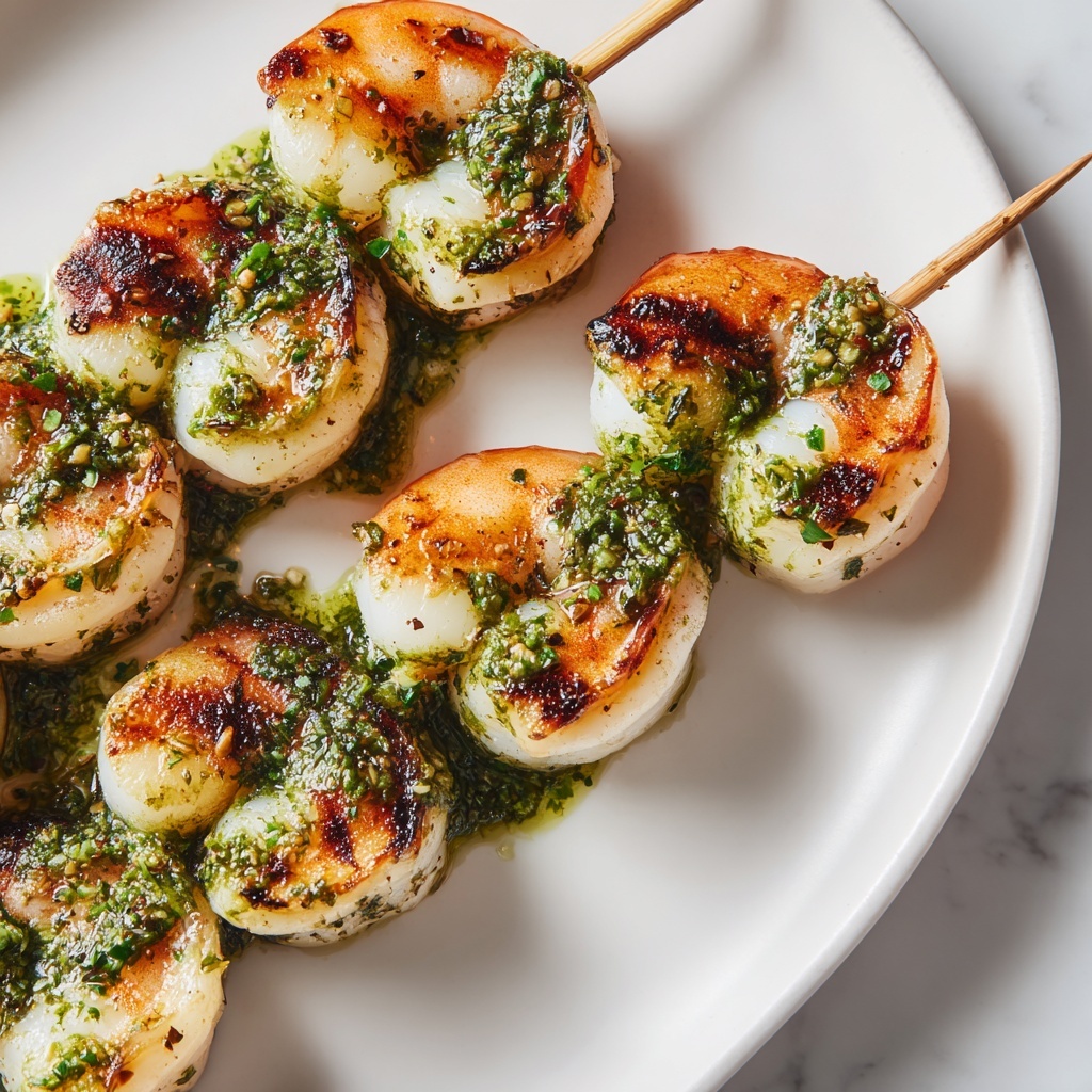 Savory Pesto Grilled Shrimp Recipe - Recipe Image