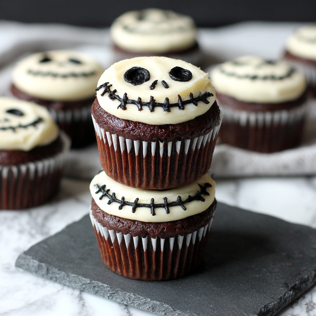 Jack Skellington Mounds Cups: Easy Vegan Halloween Treats Recipe - Recipe Image