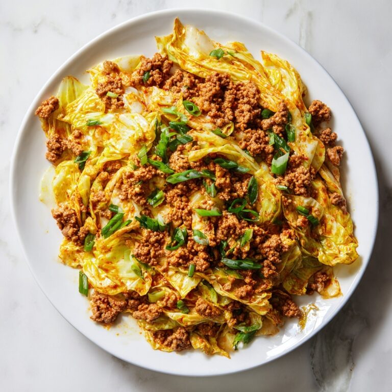 Savory Mongolian Ground Beef and Cabbage in 30 Minutes Recipe