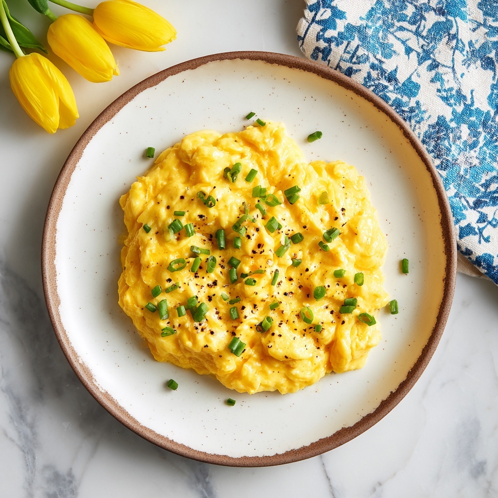 Creamy Boursin Scrambled Eggs Recipe - Recipe Image