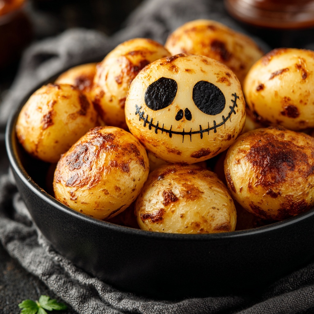 Spooky Skull Potatoes: Creamy Halloween Fun for Everyone Recipe - Recipe Image