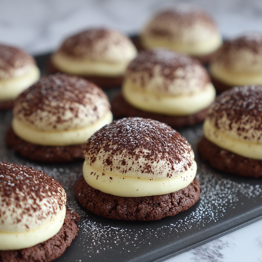 Tiramisu Sandwich Cookies Recipe - Recipe Image