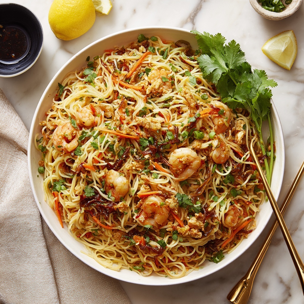 Flavor-Packed Singapore Noodles Ready in 30 Minutes! Recipe - Recipe Image