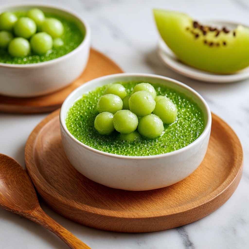Delicious Honeydew Sago Pudding for a Refreshing Summer Treat Recipe - Recipe Image