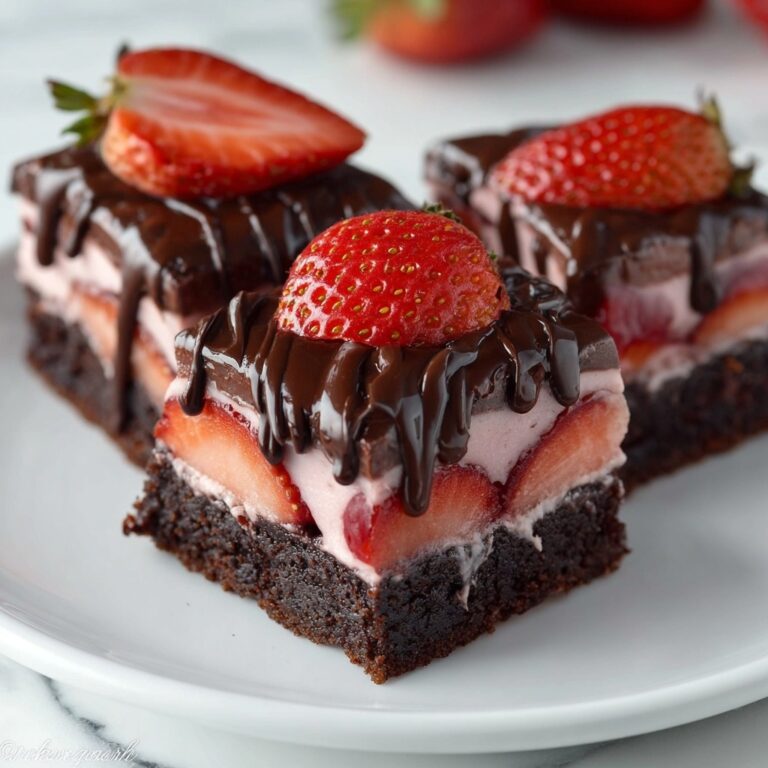 Chocolate Covered Strawberry Brownies Recipe