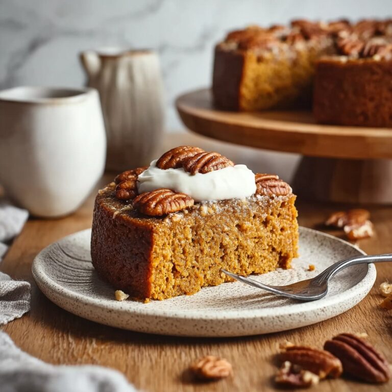 Flourless Maple Pecan Pumpkin Yogurt Cake Recipe