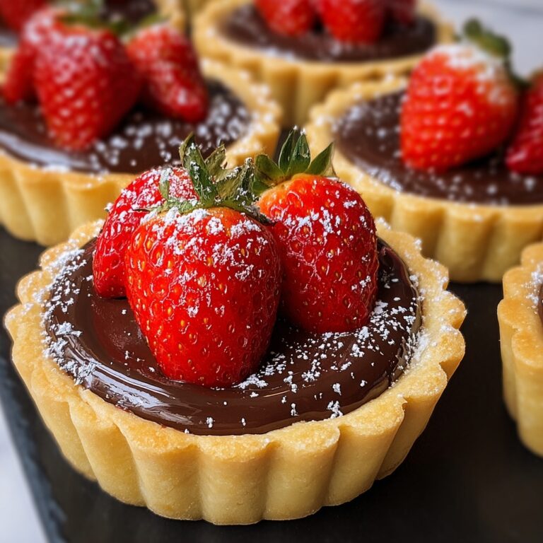 Chocolate Strawberry Tarts Recipe
