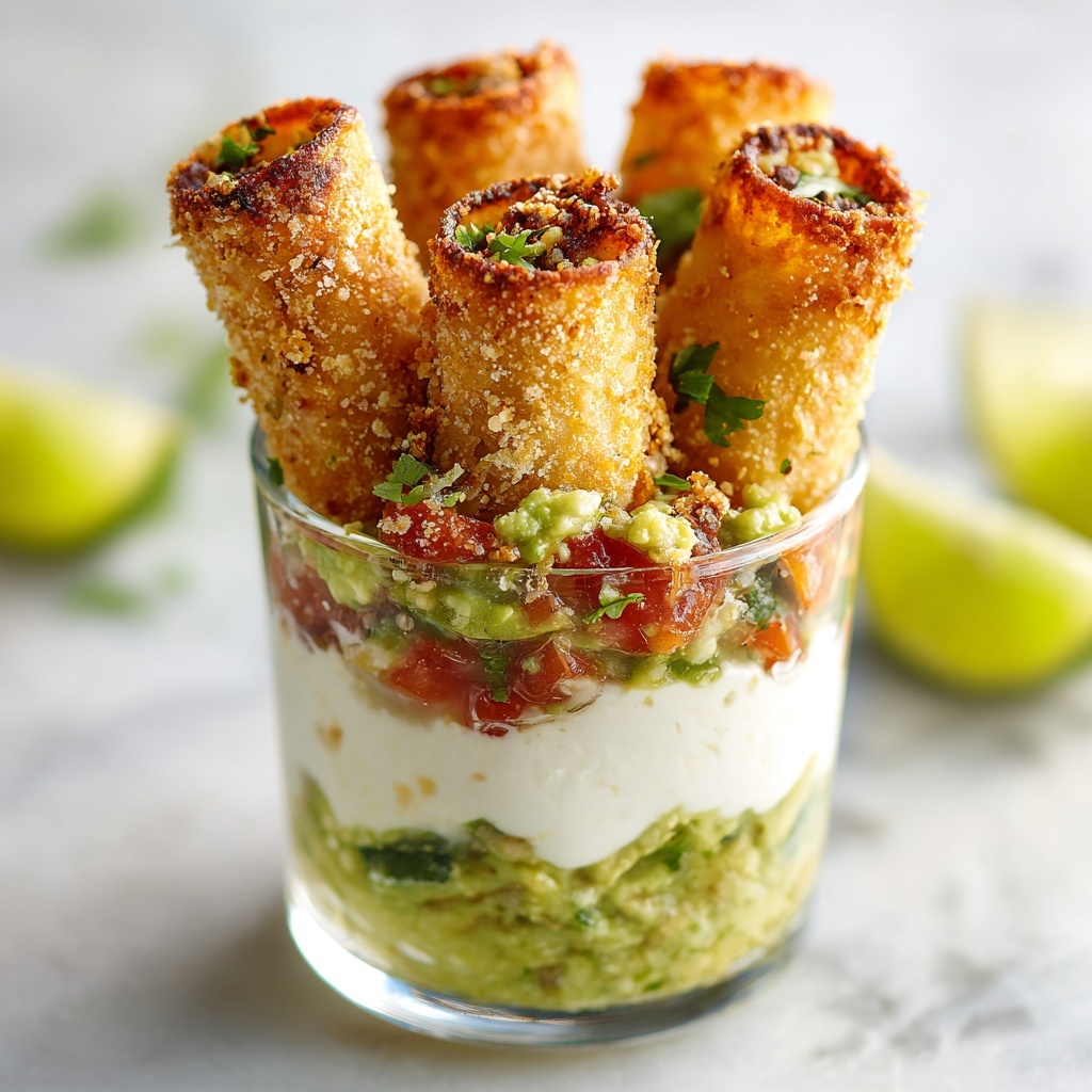 Crispy Flautas Ahogadas with Zesty Tomatillo Salsa Recipe - Recipe Image