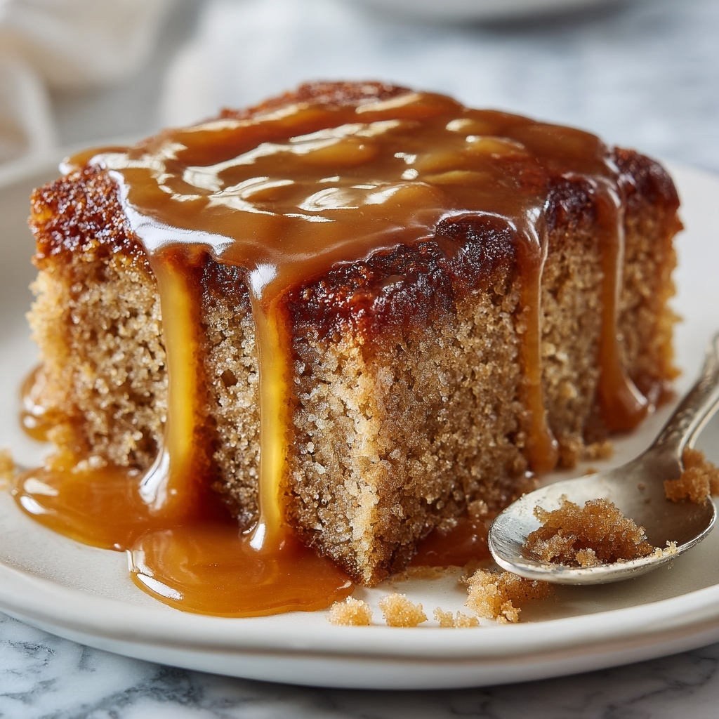 Sticky Toffee Pudding with Dates and Warm Caramel Sauce Recipe - Recipe Image