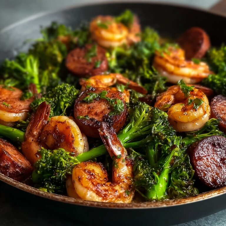 Honey Garlic Shrimp and Sausage with Broccoli Recipe
