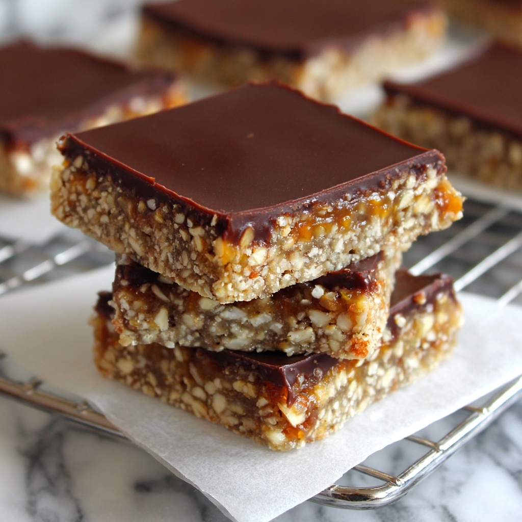 Chocolate Date Almond Bars Recipe - Recipe Image