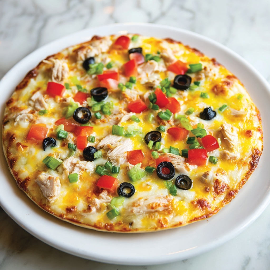 Chicken Taco Pizza Recipe - Recipe Image