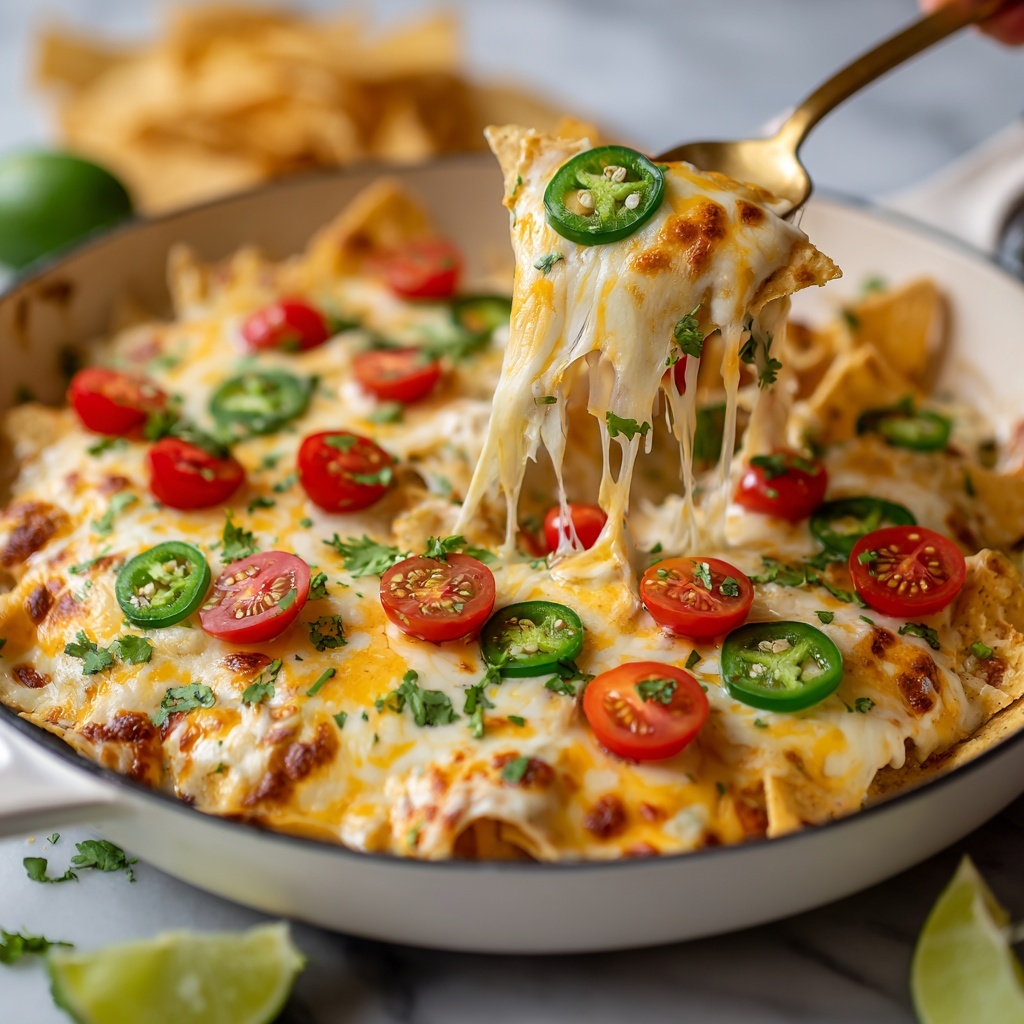 (Super Easy) Chicken Nacho Casserole Recipe - Recipe Image