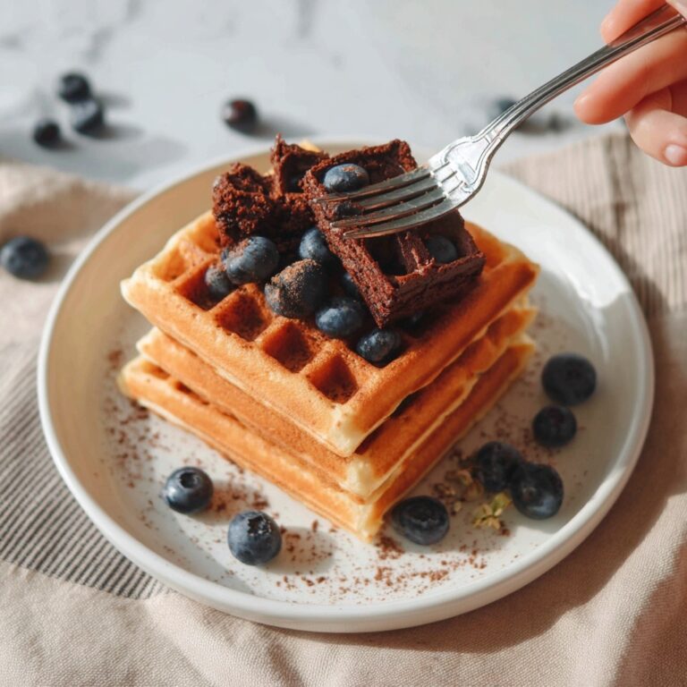 Chicken Waffles with Blueberry Syrup Recipe