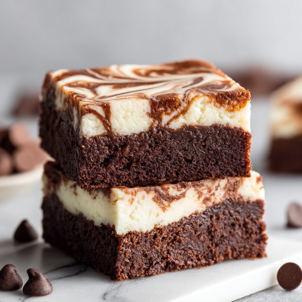Cream Cheese Brownies Recipe - Recipe Image