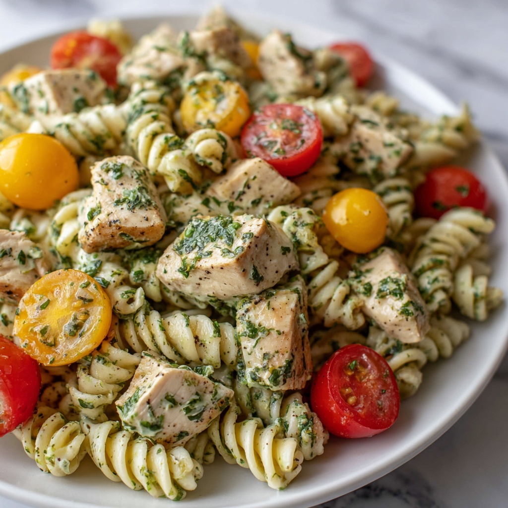 Herby Lemon Chicken Pasta Salad Recipe - Recipe Image