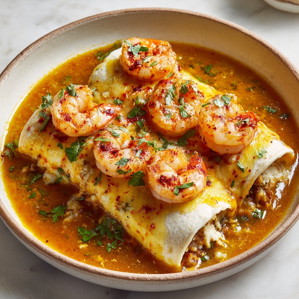 Creamy Shrimp Enchiladas Recipe - Recipe Image