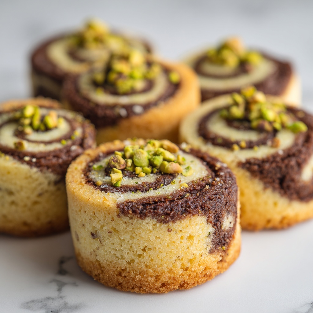 Melt-in-Your-Mouth Coffee Butter Cookies with Chocolate and Pistachios Recipe - Recipe Image
