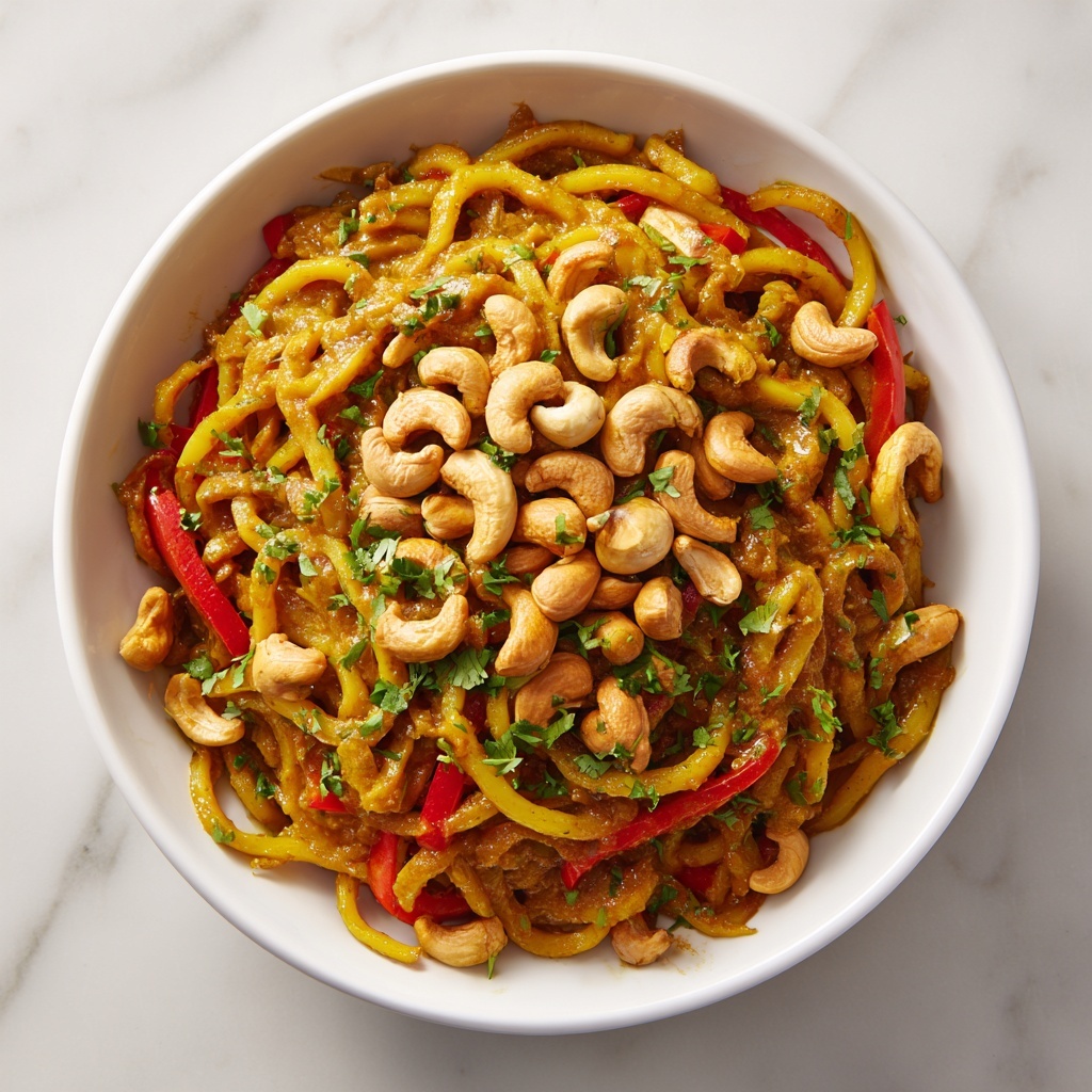 Red Pepper Cashew Pasta Recipe - Recipe Image