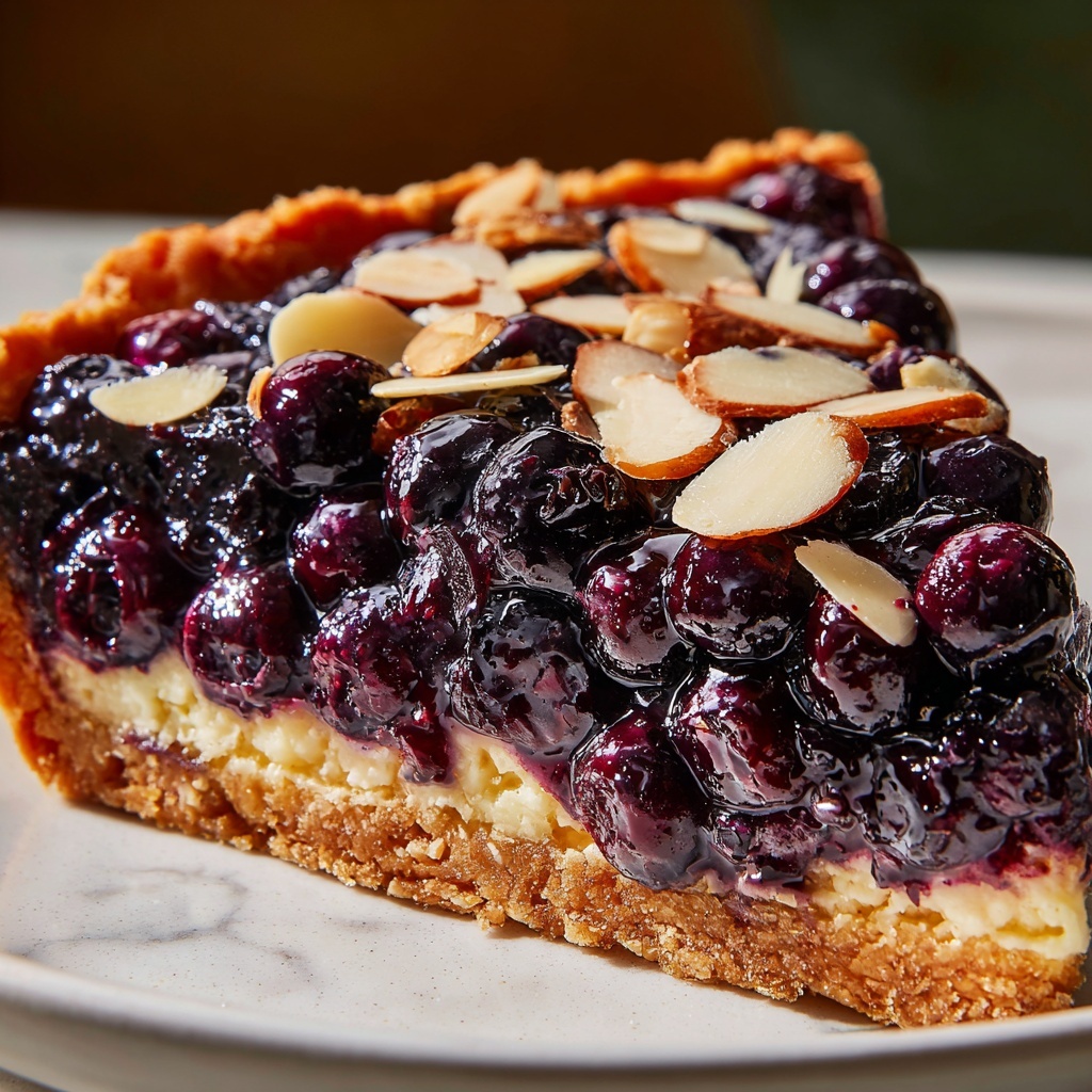 Christmas Blueberry Almond Tart Recipe - Recipe Image