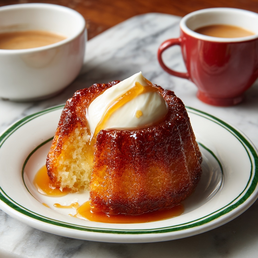 10-Minute Steamed Winter Bliss Pudding with Caramel Sauce Recipe - Recipe Image