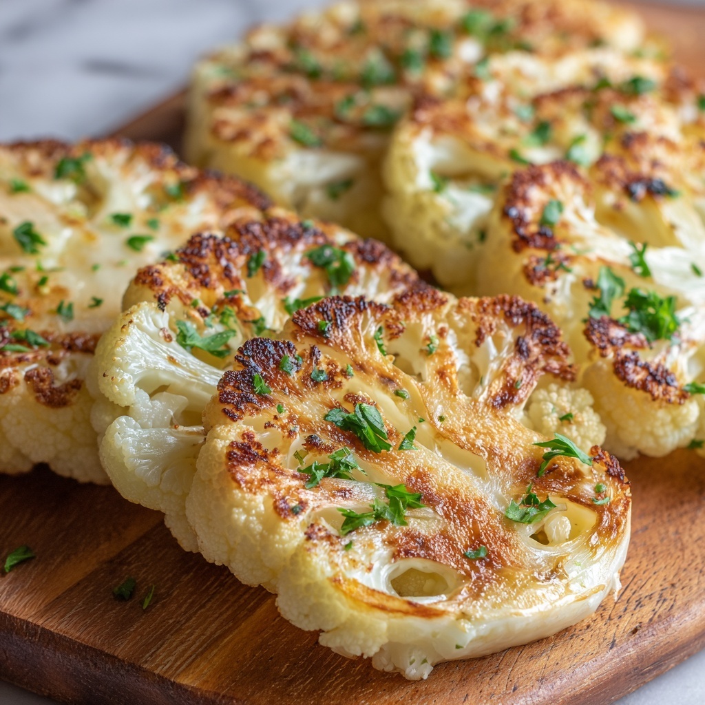 Cheesy Cauliflower Steaks Recipe - Recipe Image