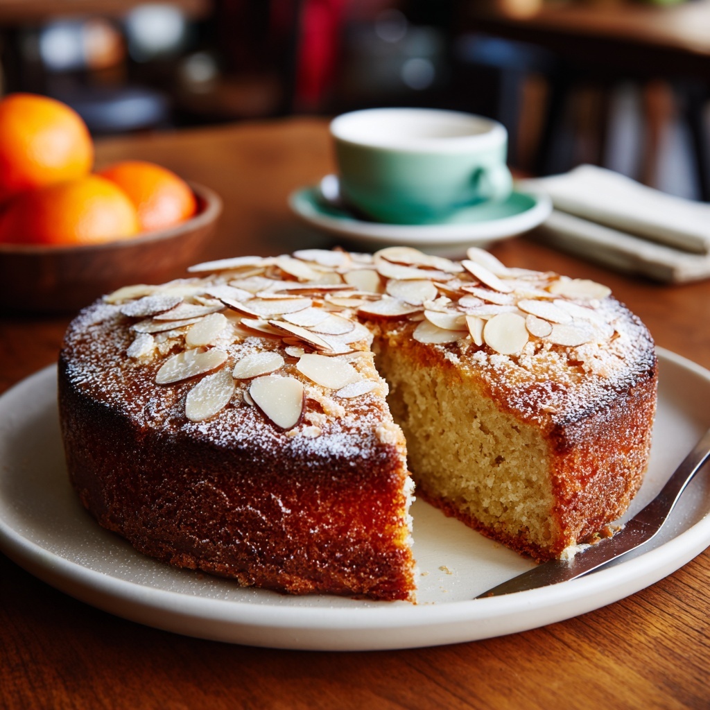 Tangerine Almond Date Cake with Cardamom Syrup Recipe - Recipe Image