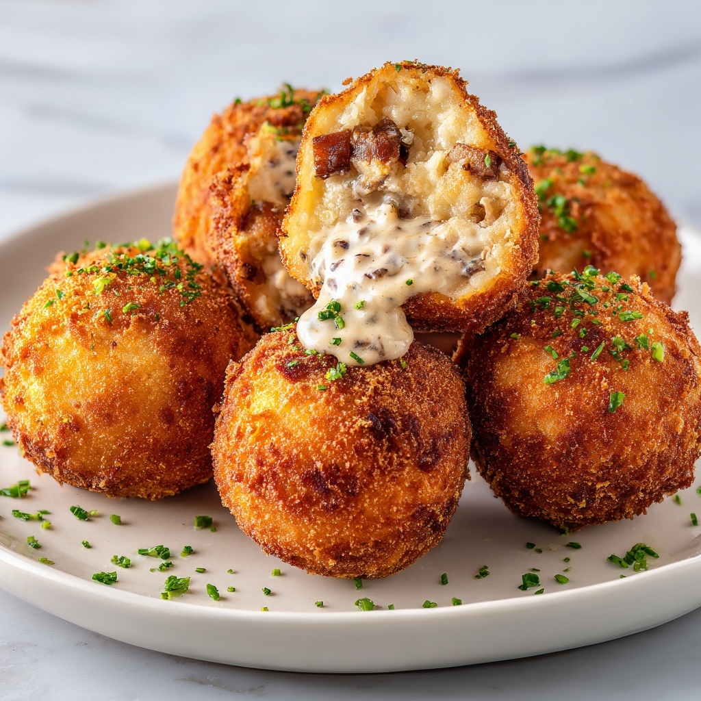 Crispy Reuben Balls with Spicy Thousand Island Dip Recipe - Recipe Image