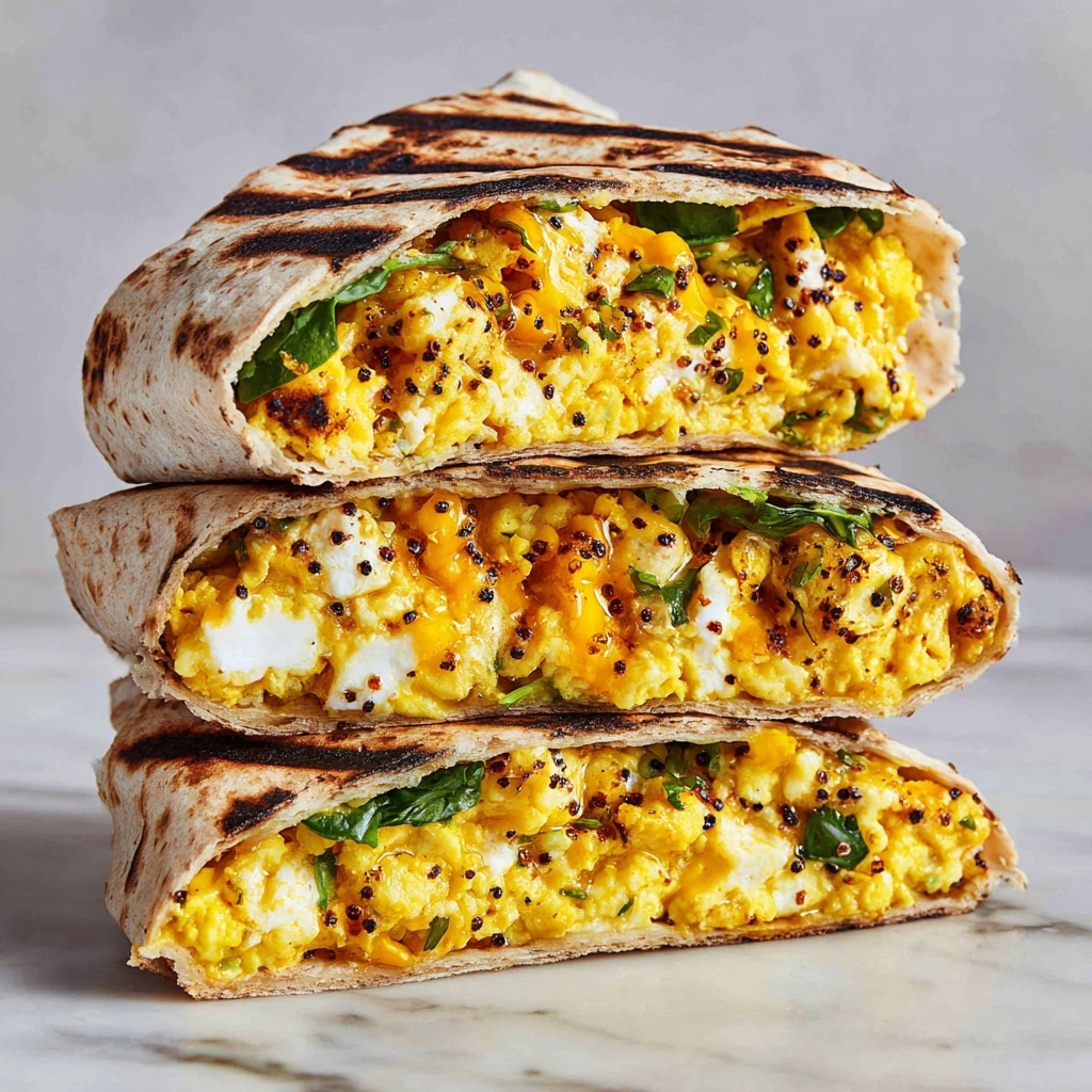 Halloumi Egg Breakfast Wrap Recipe - Recipe Image