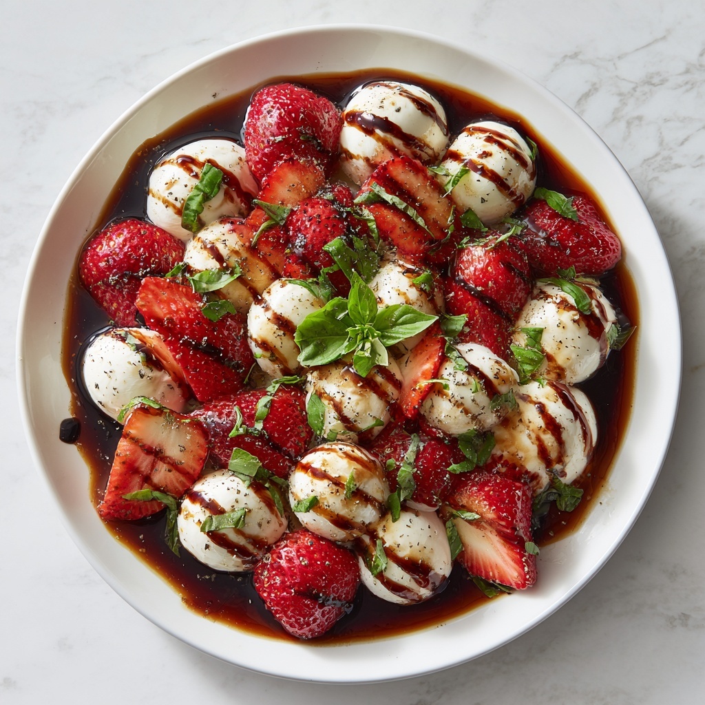Balsamic Strawberry Caprese: A Fresh and Easy Delight Recipe - Recipe Image