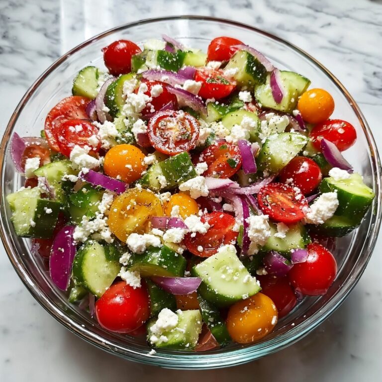 Tomato Cucumber Feta Salad Recipe